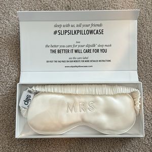 Slip Pure Silk Sleep Mask Bridal Collection Mrs.
